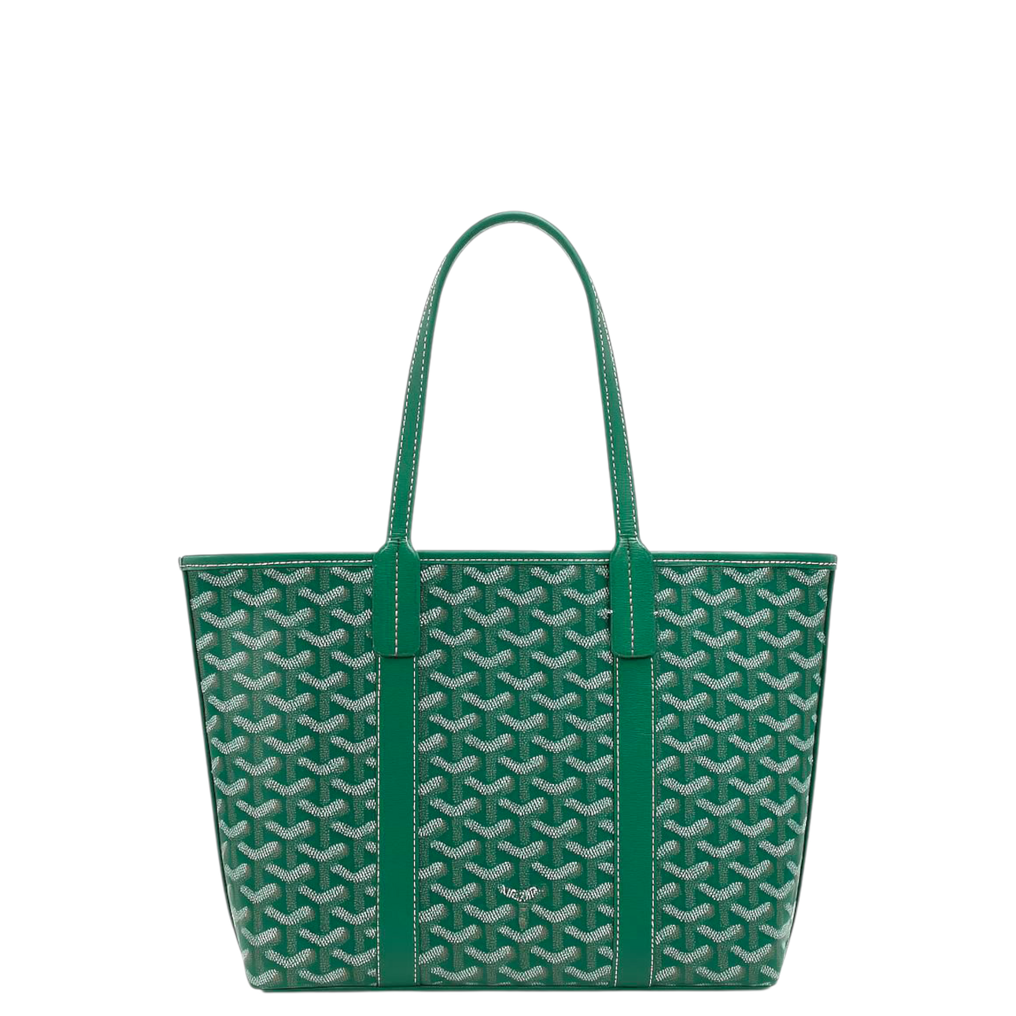 Goyard Green Goyardine Coated Canvas and Leather Villette Tote Bag