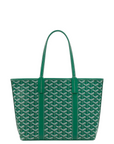 Goyard Green Goyardine Coated Canvas and Leather Villette Tote Bag