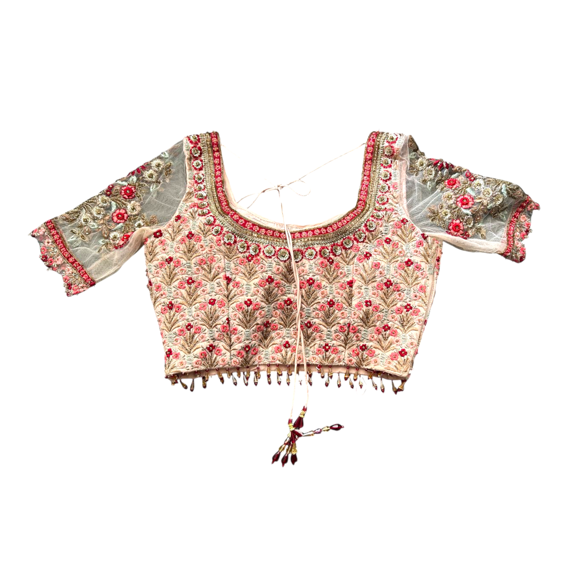 VARUN BAHL PINK EMBROIDERED LEHENGA