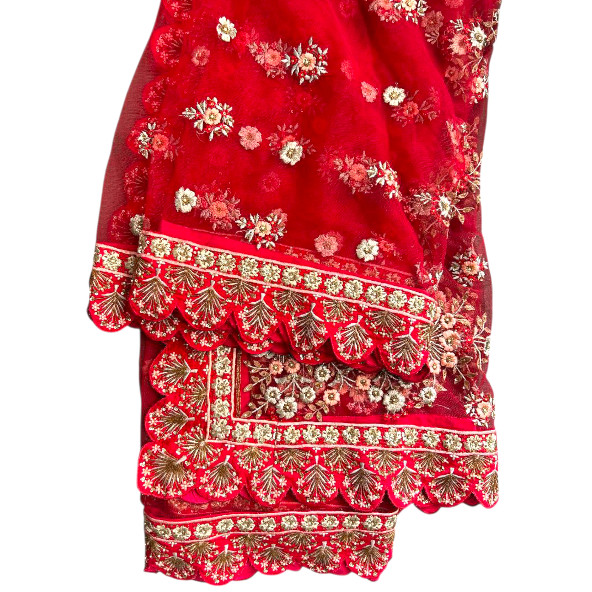 VARUN BAHL PINK EMBROIDERED LEHENGA