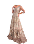 Dolly J Europa Pale Pink Shimmer Gown Set