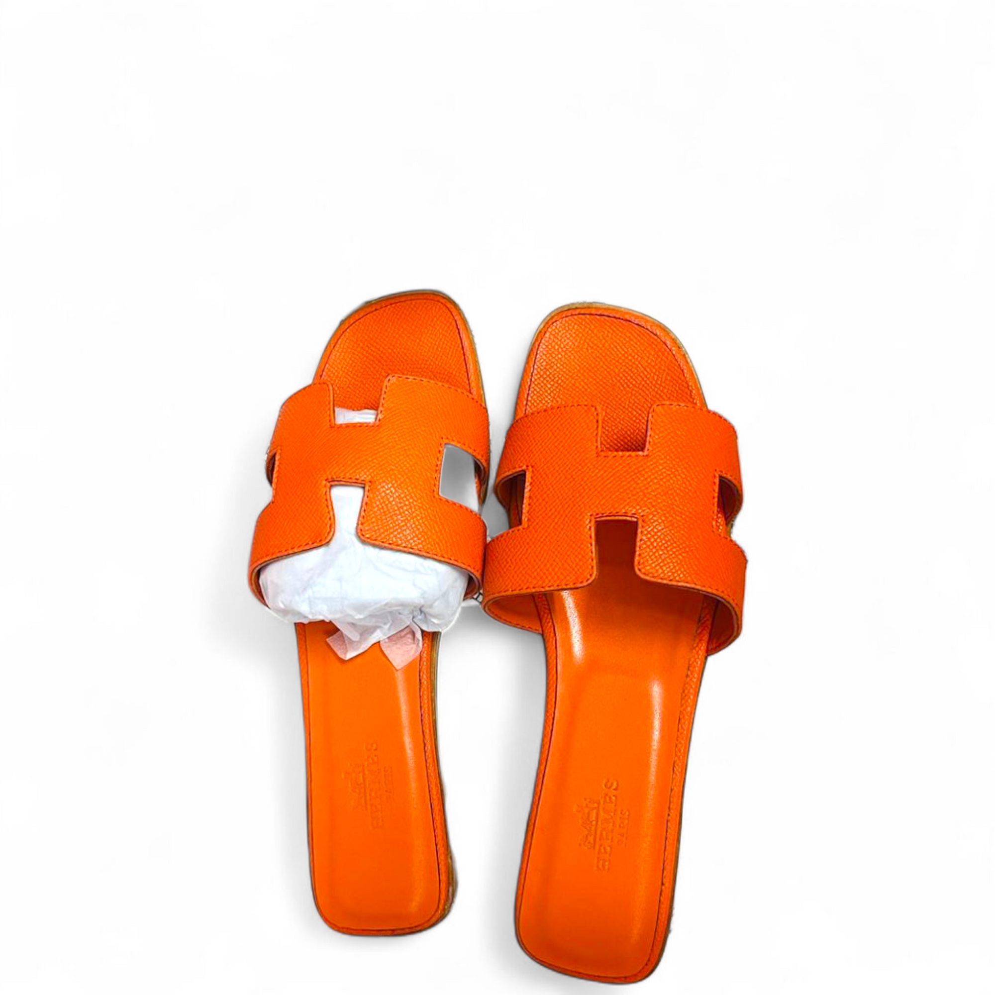 Hermes Oran Leather Sandals EU 39