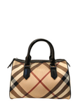 Burberry Beige Nova Check PVC Chester Boston Bag