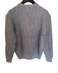 Dior Men Dior Oblique Grey Cotton-Blend Jacquard Sweater S