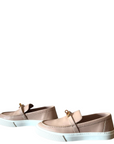 Hermes Beige Leather Game Slip on Loafers EU 38.5