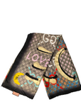 Gucci "Life Is Gucci" Silk Scarf