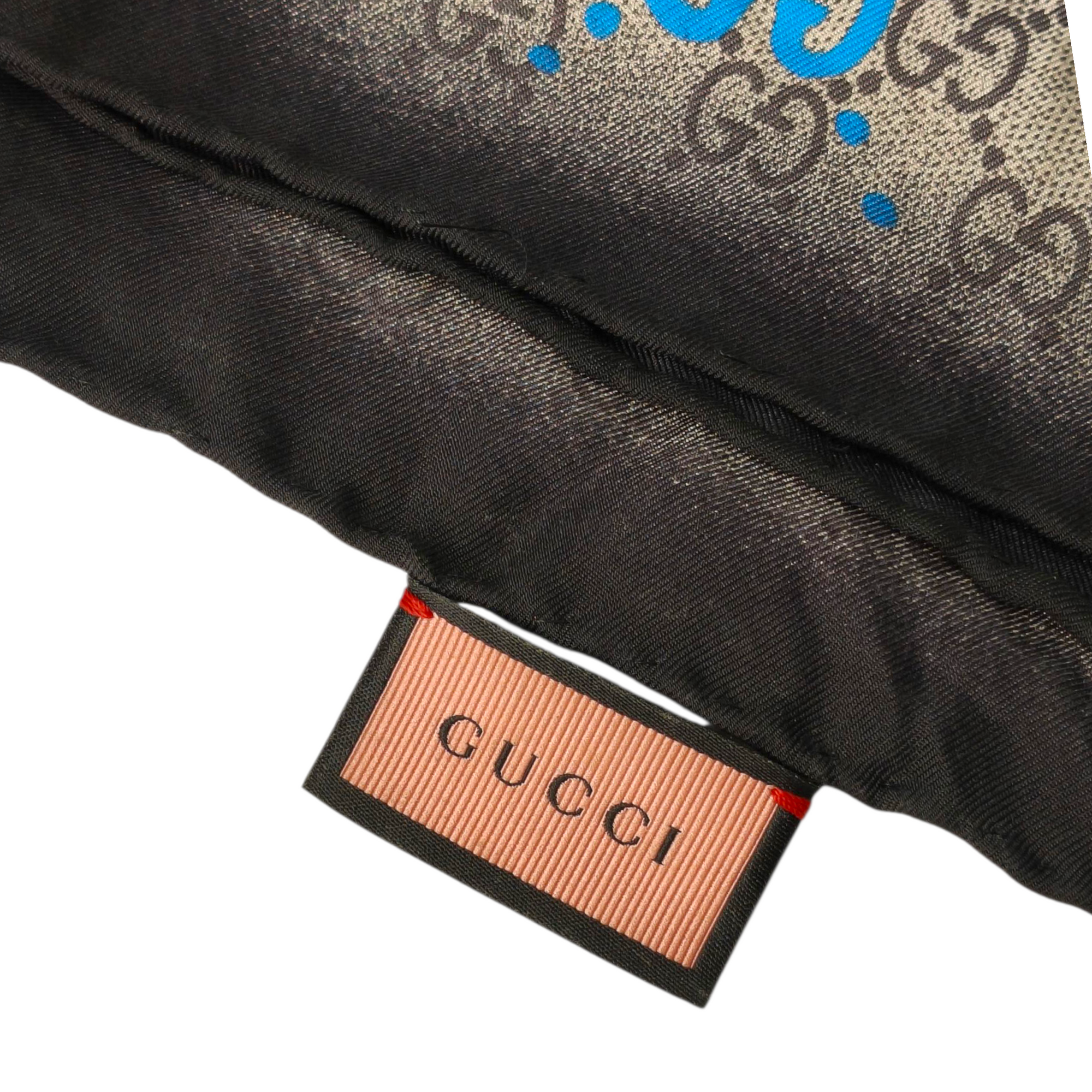Gucci "Life Is Gucci" Silk Scarf