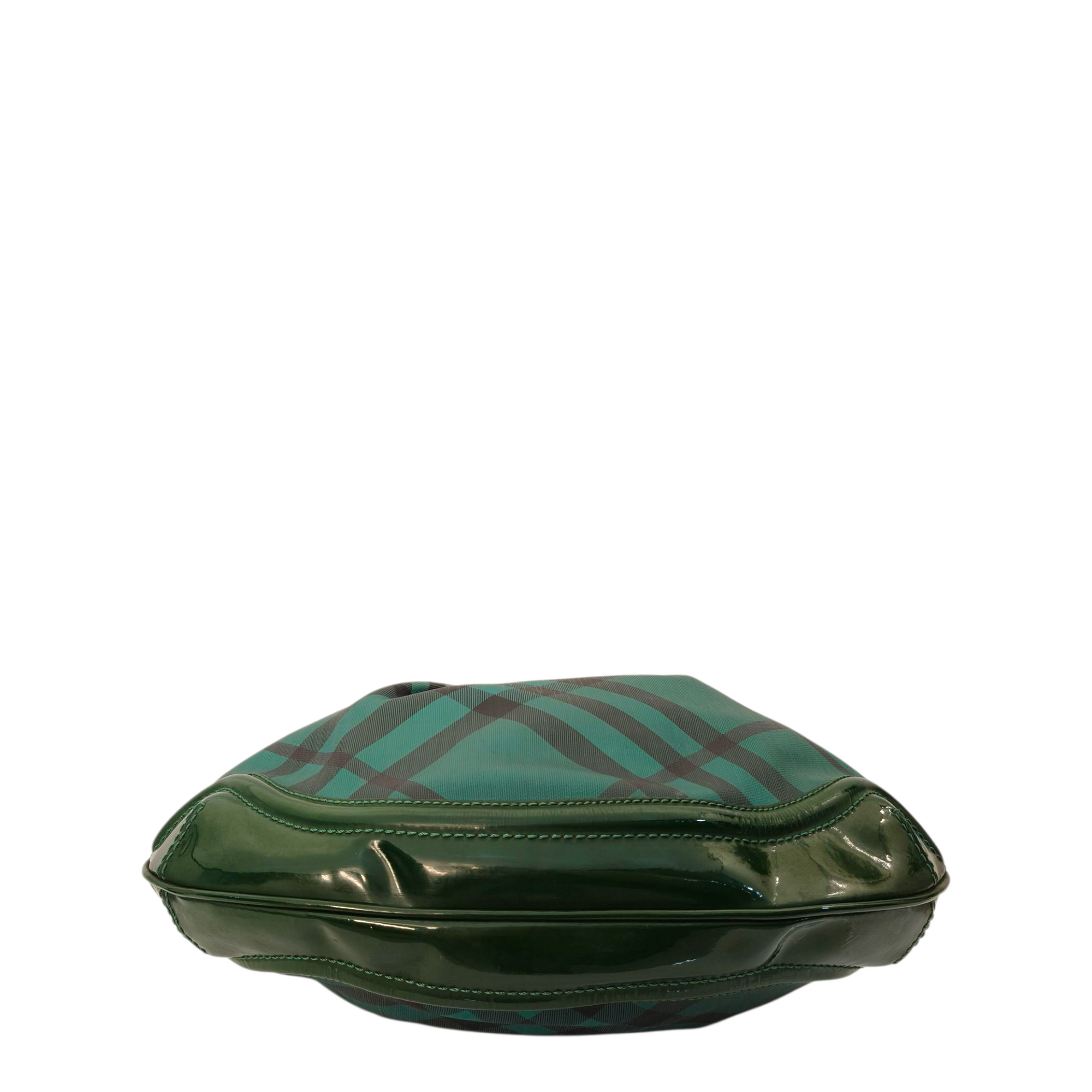 Burberry Green Novacheck Ombre Hobo Bag