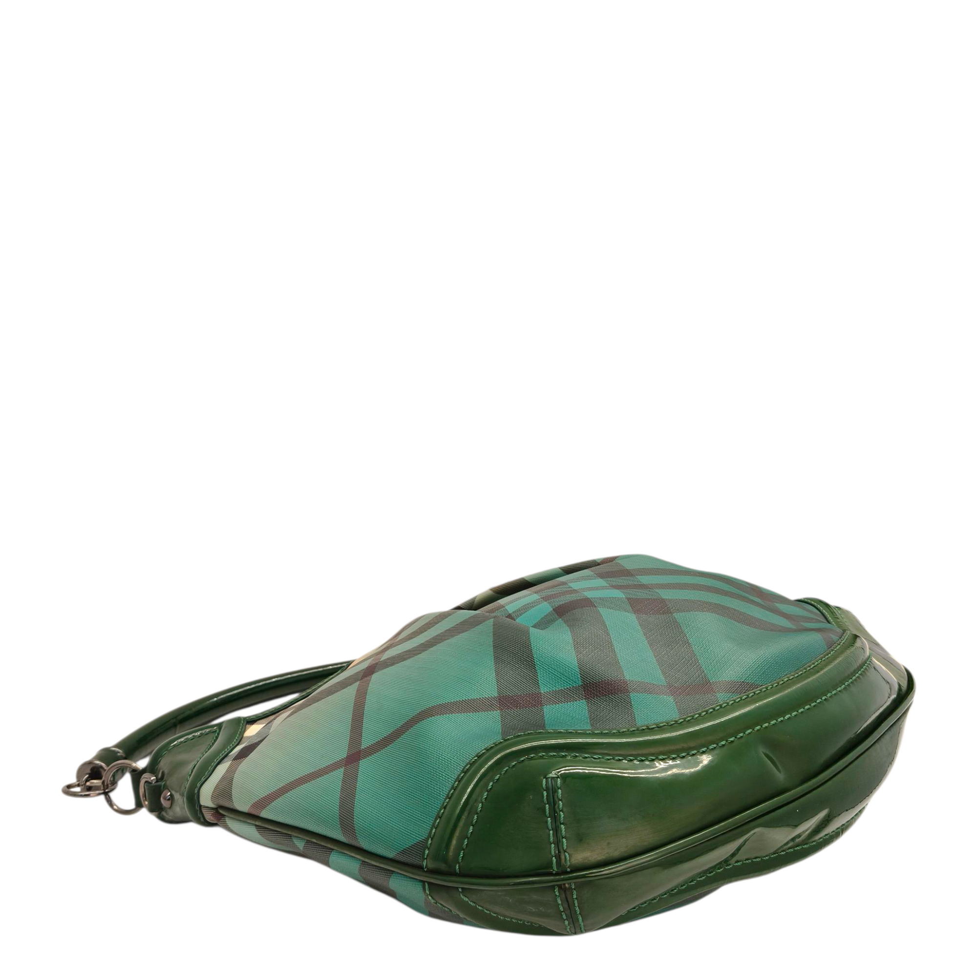 Burberry Green Novacheck Ombre Hobo Bag