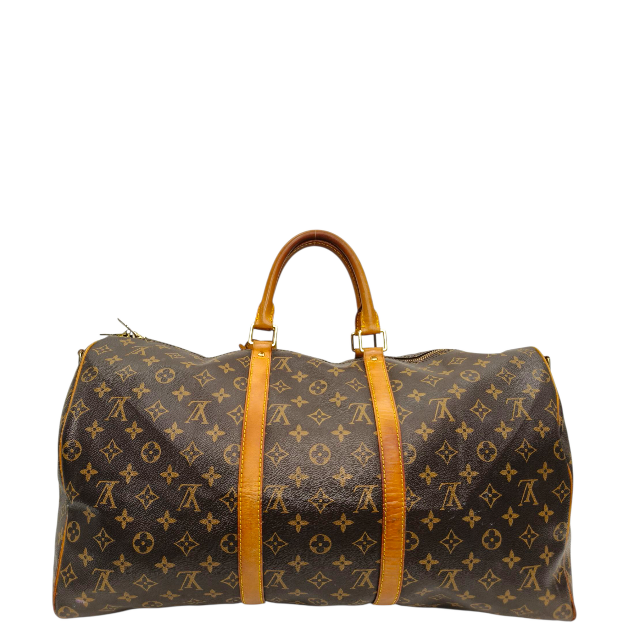 Louis Vuitton Monogram Keepall 55 Brown Bag