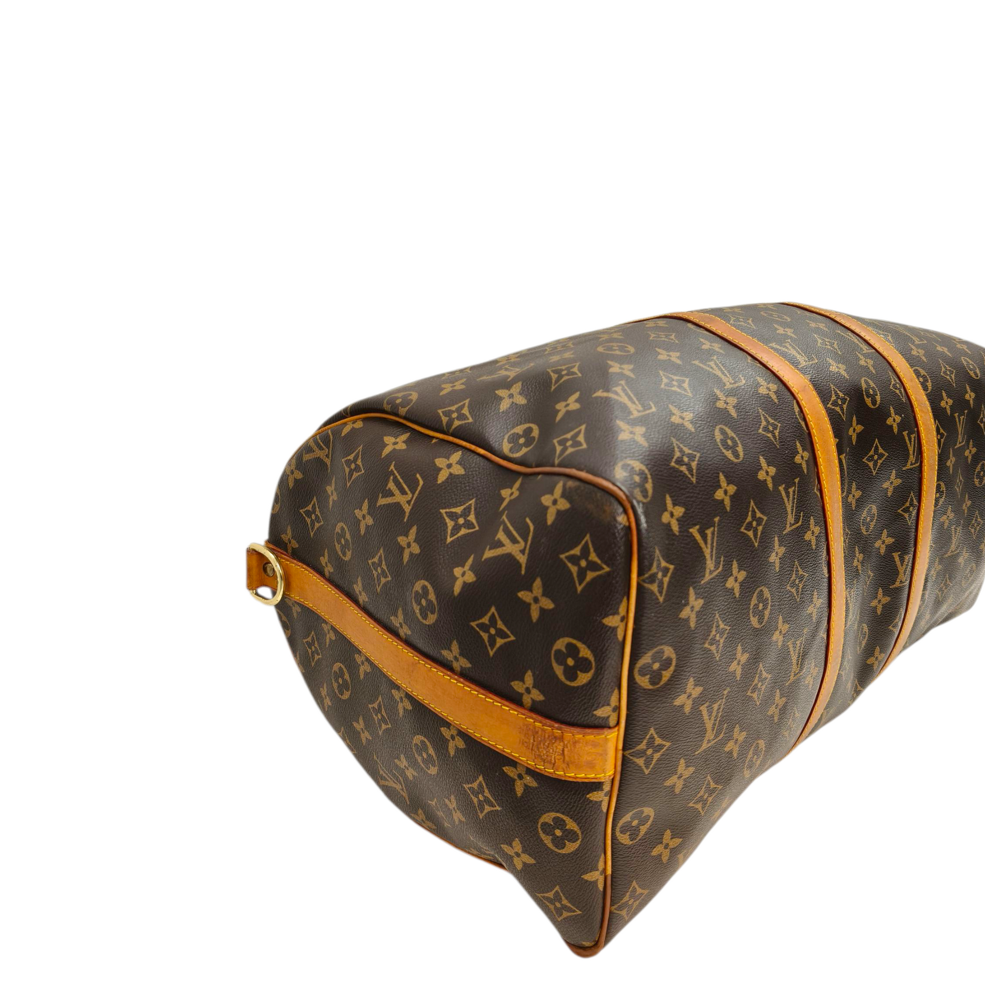 Louis Vuitton Monogram Keepall 55 Brown Bag