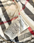Burberry Brit Beige Quilted Synthetic Button Front Jacket