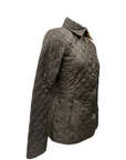 Burberry Brit Black Quilted Synthetic Button Front Jacket XS