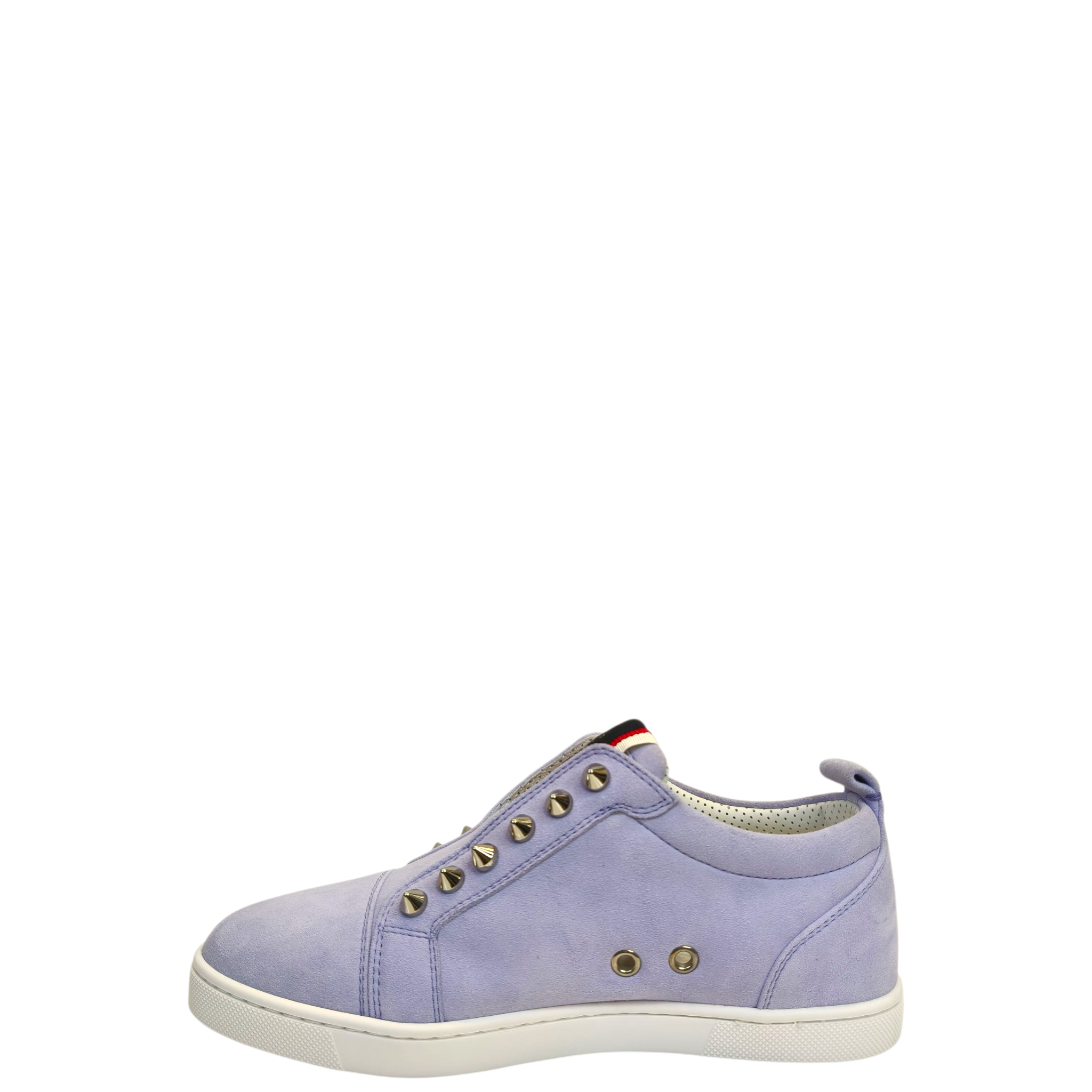 Christian Louboutin Light Purple Suede Fique A Vontade Sneakers EU 35.5