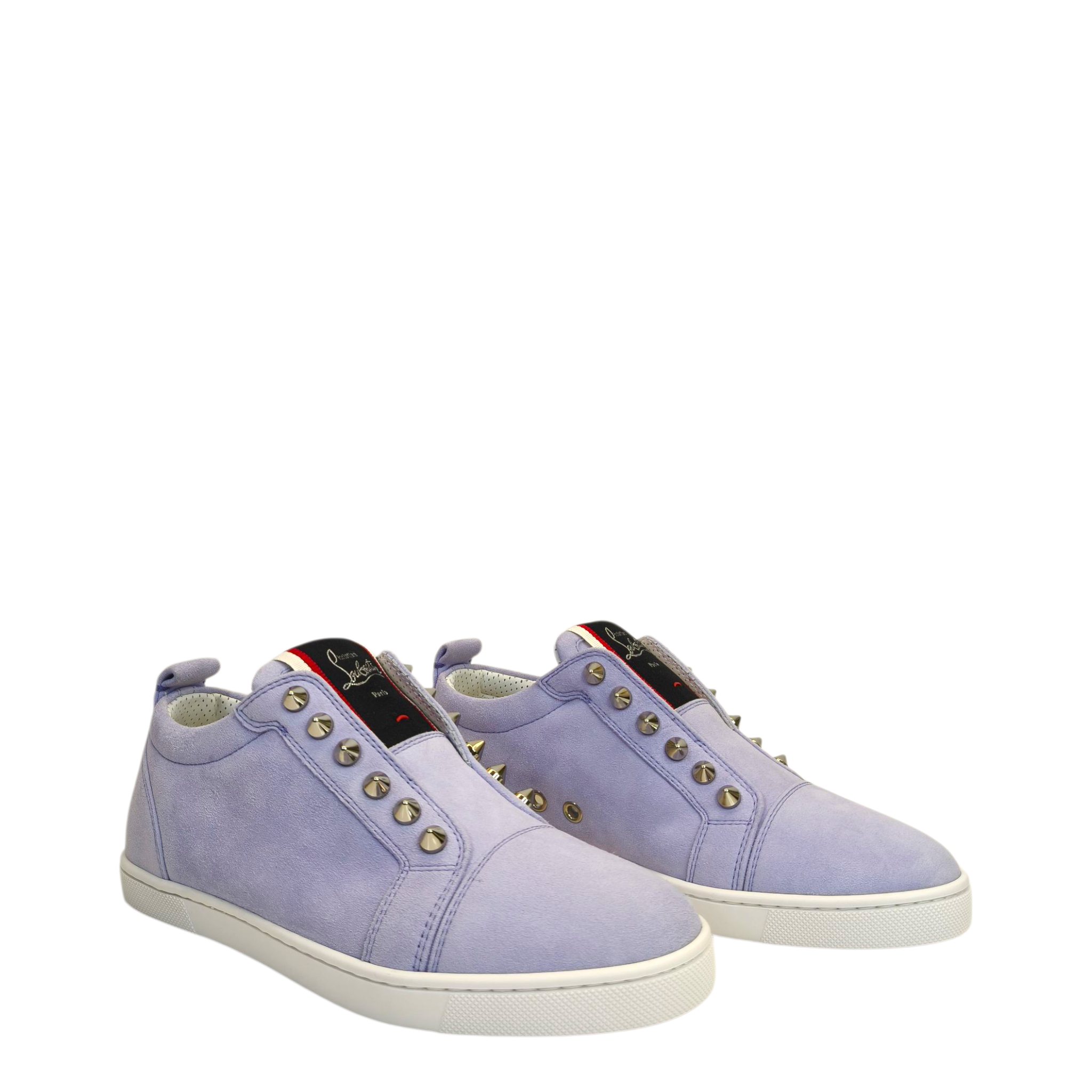 Christian Louboutin Light Purple Suede Fique A Vontade Sneakers EU 35.5