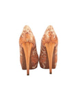 Corl Python Snakeskin Heels-37.5"
