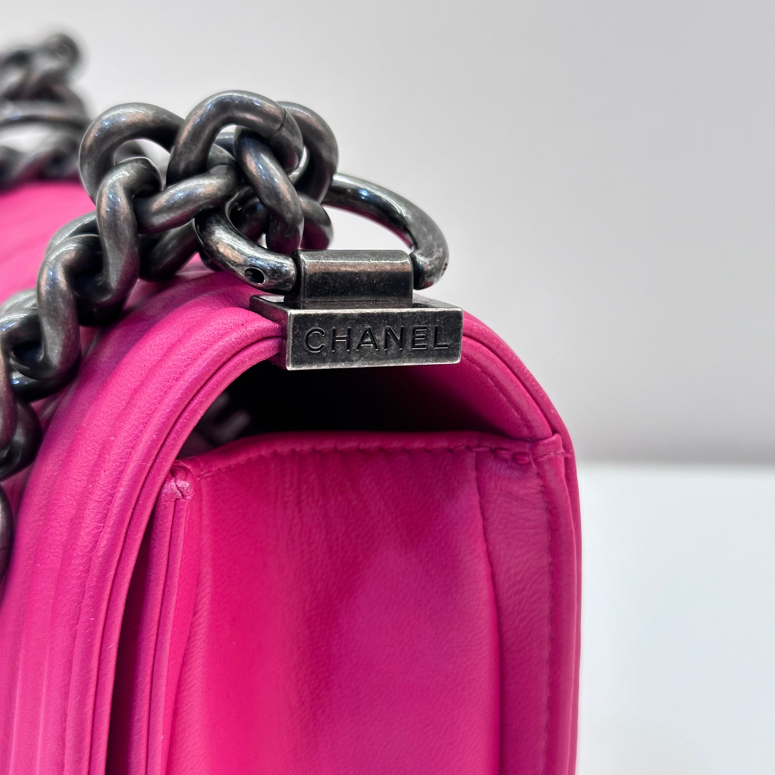 Chanel Boy Bag Small Pink Lambskin