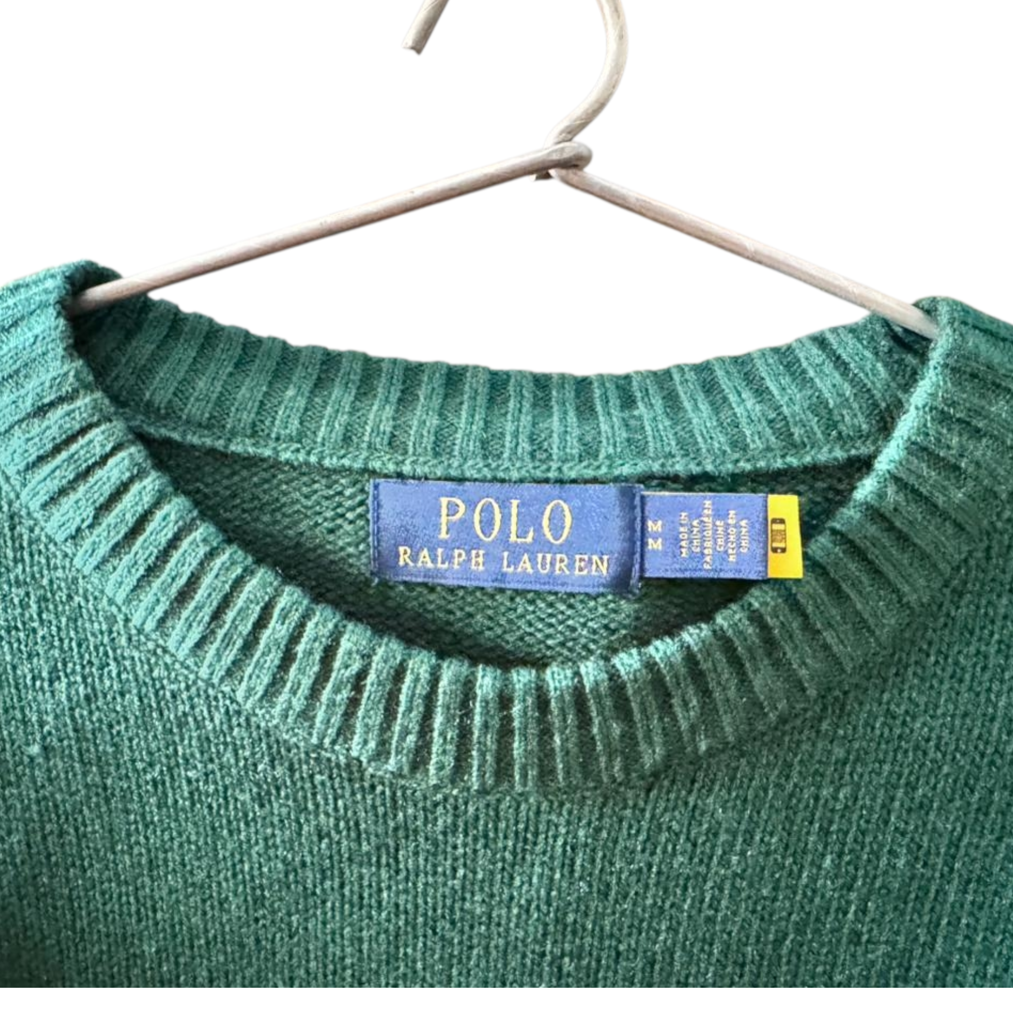 Polo Ralph Lauren Bear Sweater Forest Green Wool Knit (Men)