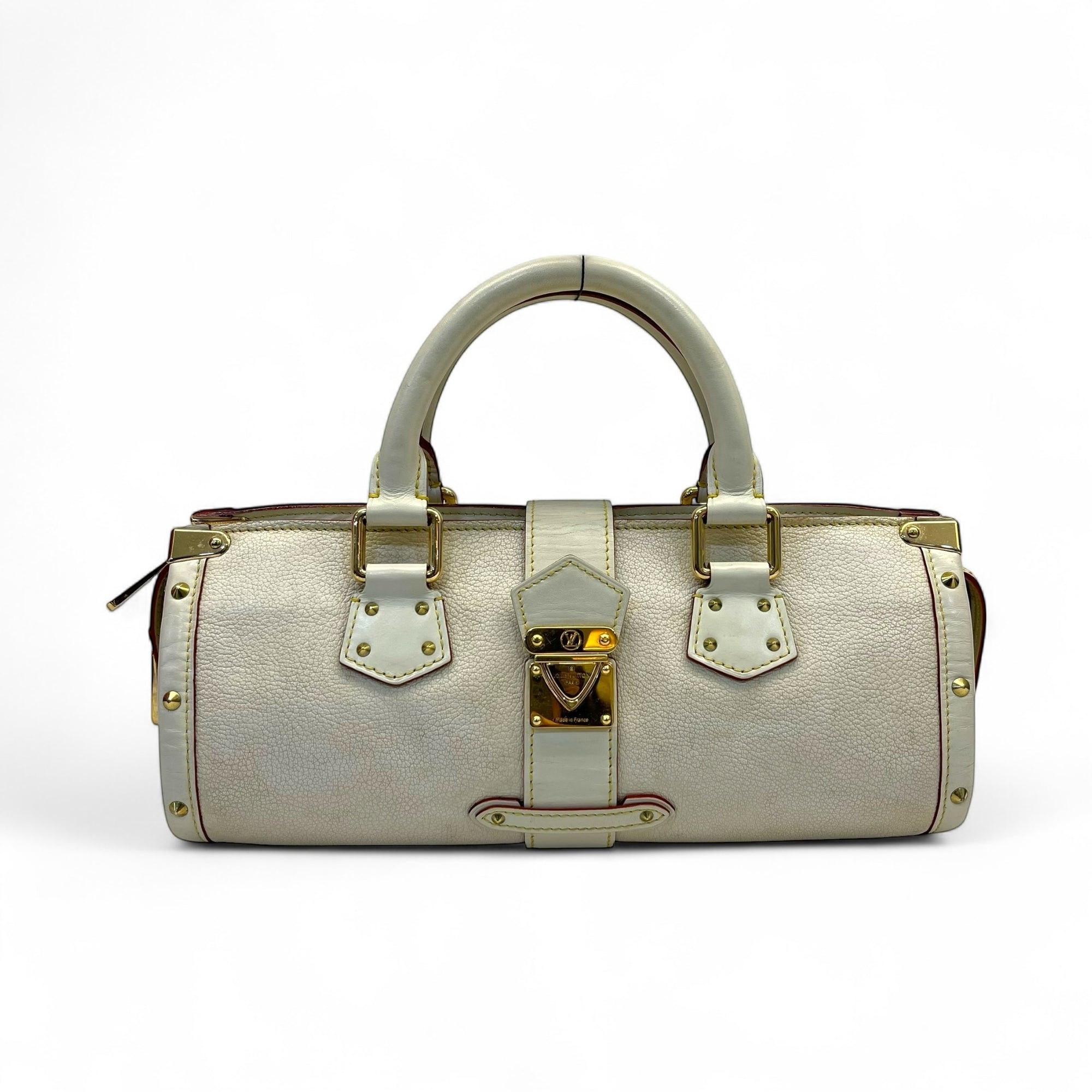 Louis Vuitton White Suhali Leather L'Epanoui PM Bag