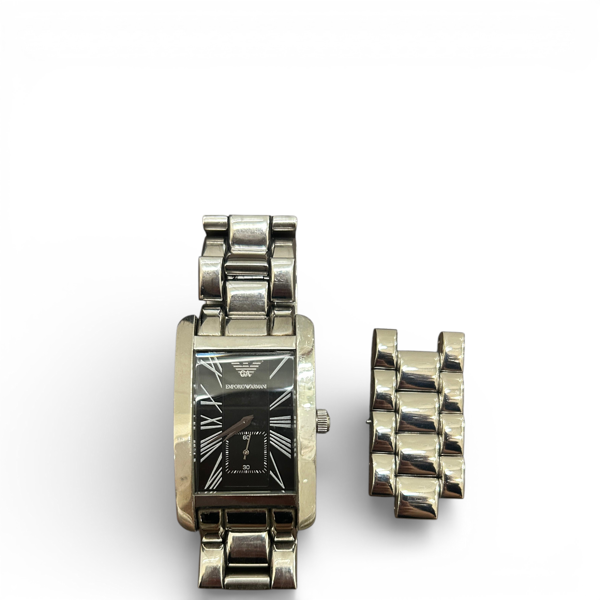 Emporio Armani Classic Black Rectangle Men's Watch