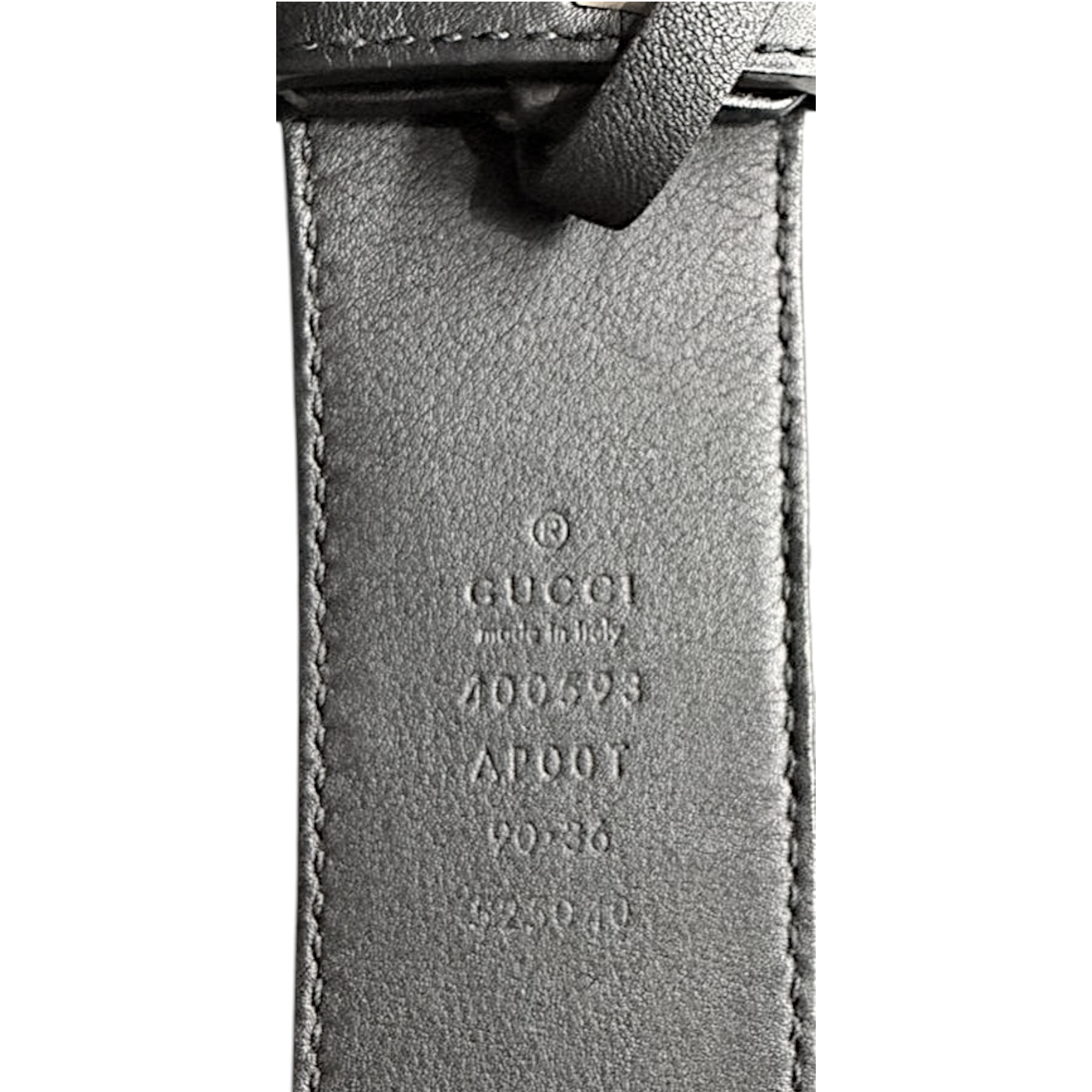 Gucci GG Marmont Black Leather Belt 90cm