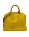 Louis Vuitton Citron Epi Leather Alma MM Bag