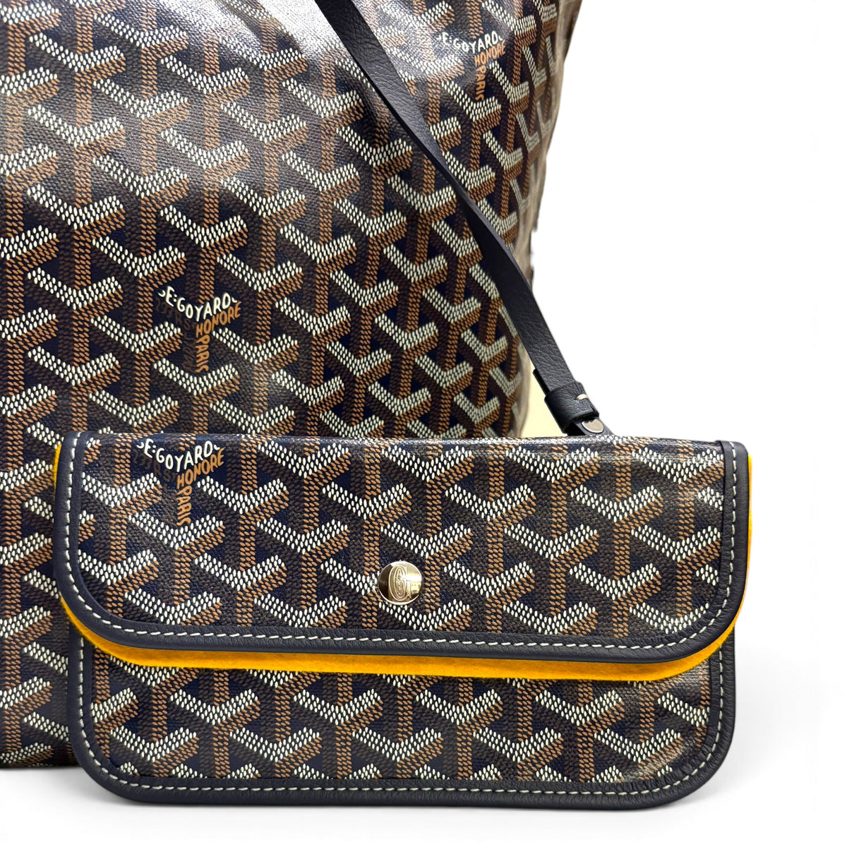Goyard Saint Louis GM Navy Blue Tote Bag