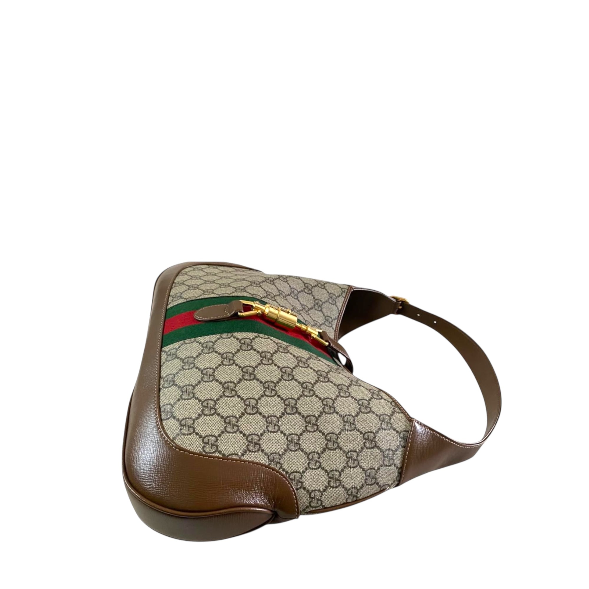 Gucci Jackie 1961 GG Supreme Medium Beige/Ebony Shoulder Bag