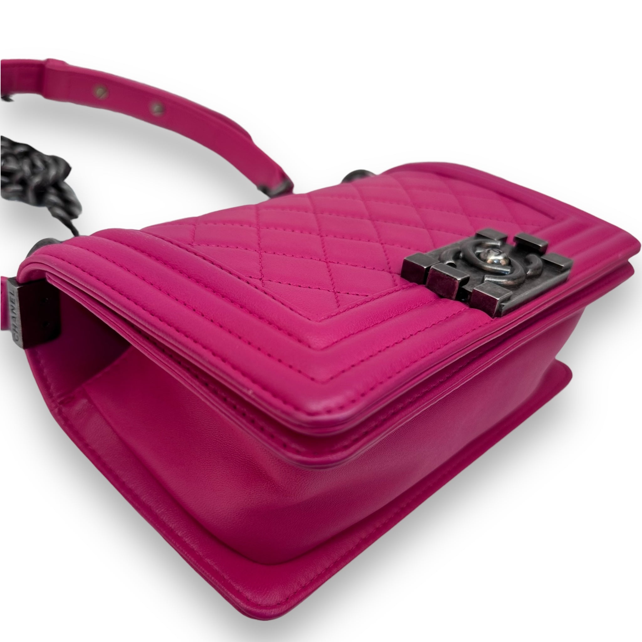 Chanel Boy Bag Small Pink Lambskin
