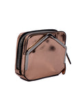 Metallic Adriel Rose Gold Clutch