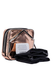 Metallic Adriel Rose Gold Clutch
