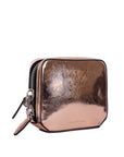 Metallic Adriel Rose Gold Clutch