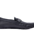 Black Monogram Buckle Loafers