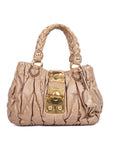 Miu Miu Matelasse Leather Bauletto Aperto Bag