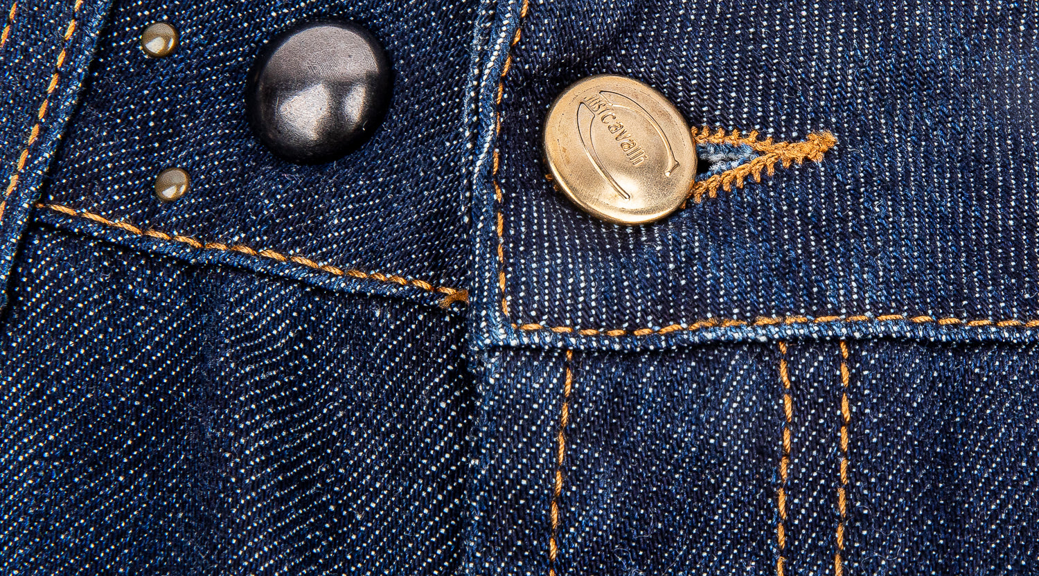 Indigo Blue Denim Tapered Jeans