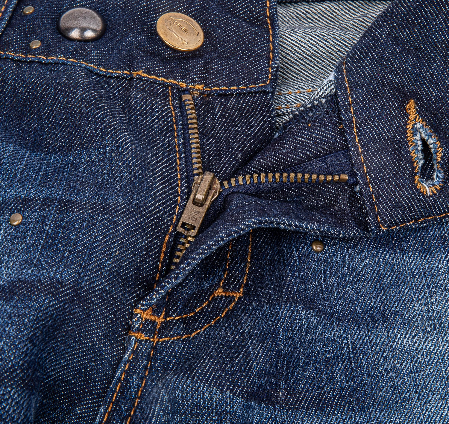 Indigo Blue Denim Tapered Jeans