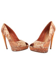 Corl Python Snakeskin Heels-37.5"