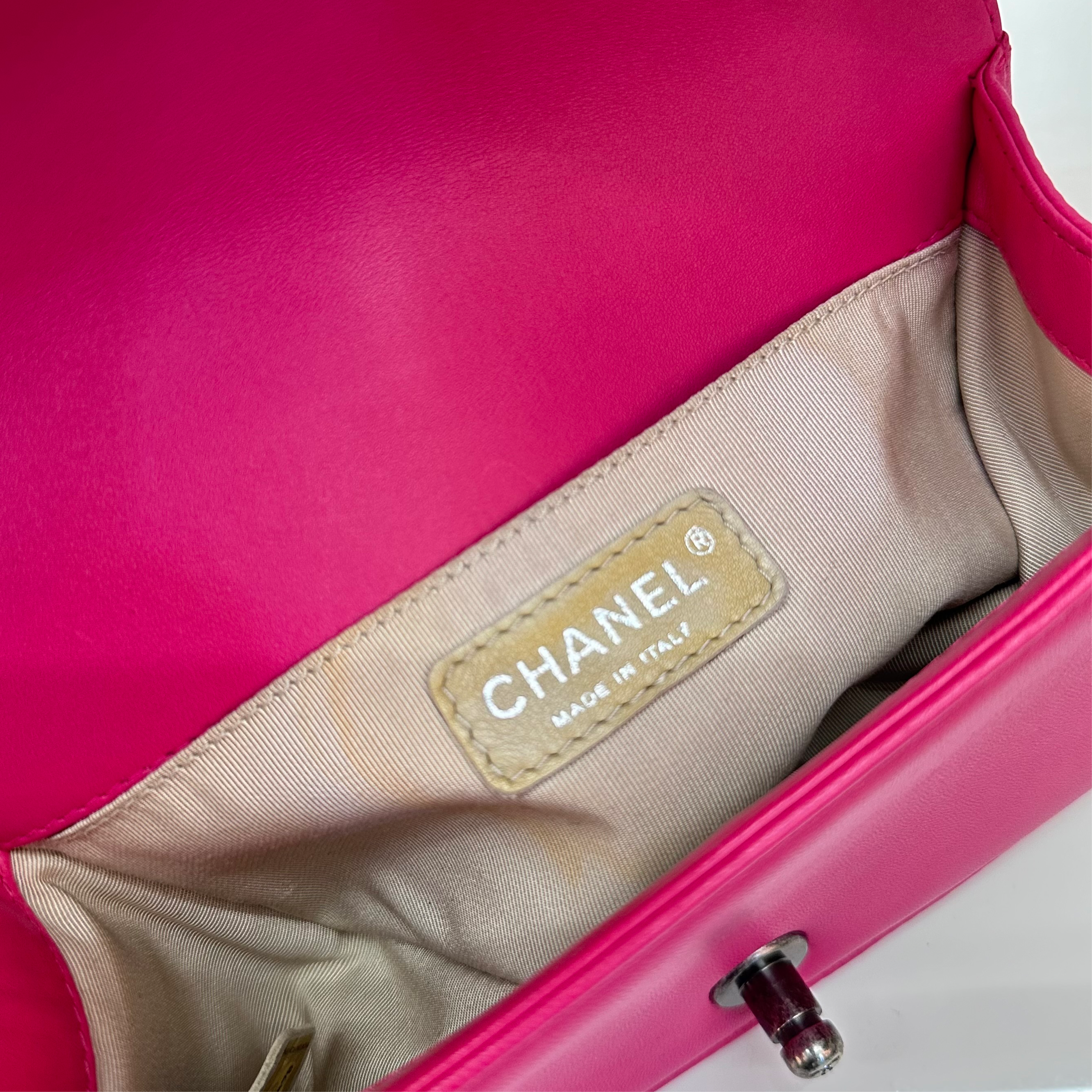 Chanel Boy Bag Small Pink Lambskin