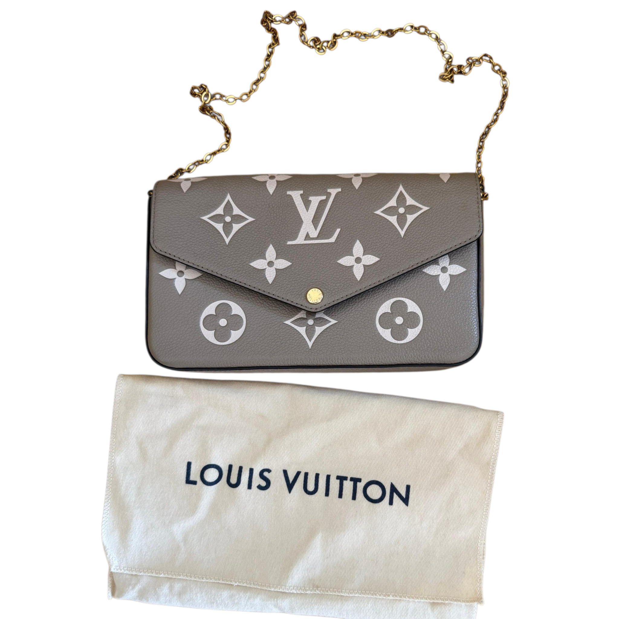 Louis Vuitton Pochette Félicie Bicolor Monogram Empreinte