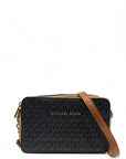 Michael Kors Jet Set Brown Logo Crossbody Bag