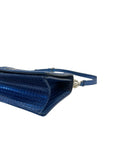 Christian Dior Diorama Medium Patent Blue Flap Bag