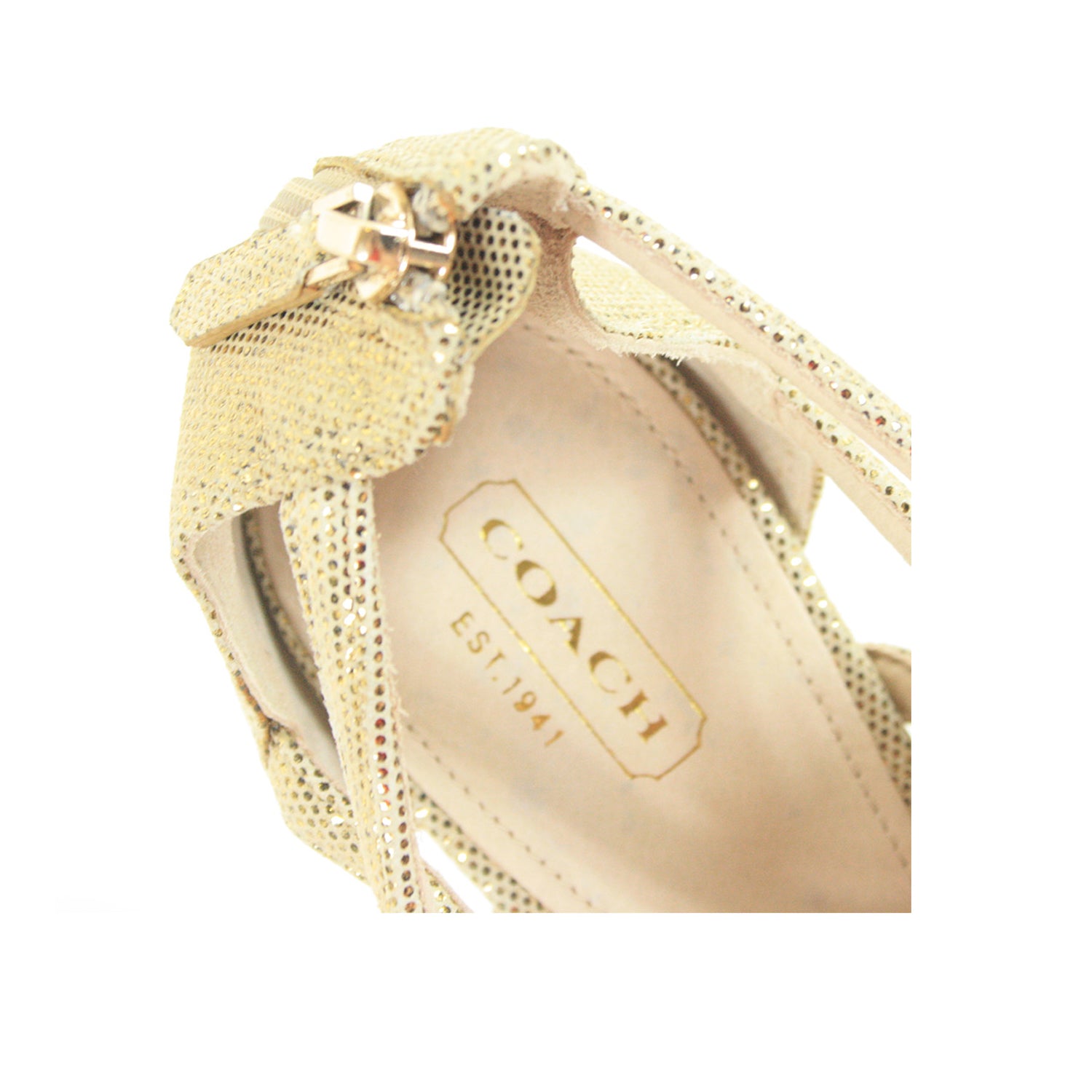 Coach Golden Heels Size-9B