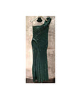 Gaurav Gupta Emerald green One-Shoulder Sequin Sculpted Gown- Medium