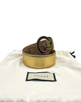 Bronze Leather Buckle Belt EU 40