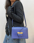 Loewe Barcelona Navy Blue Leather Bag