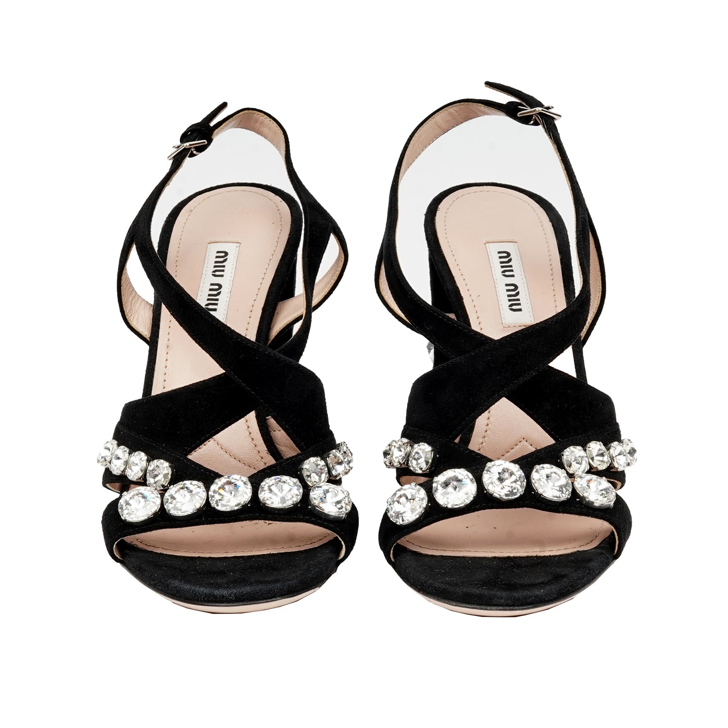 Crystal And Pearl Embellished Heels