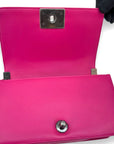Chanel Boy Small Pink Lambskin Flap Bag