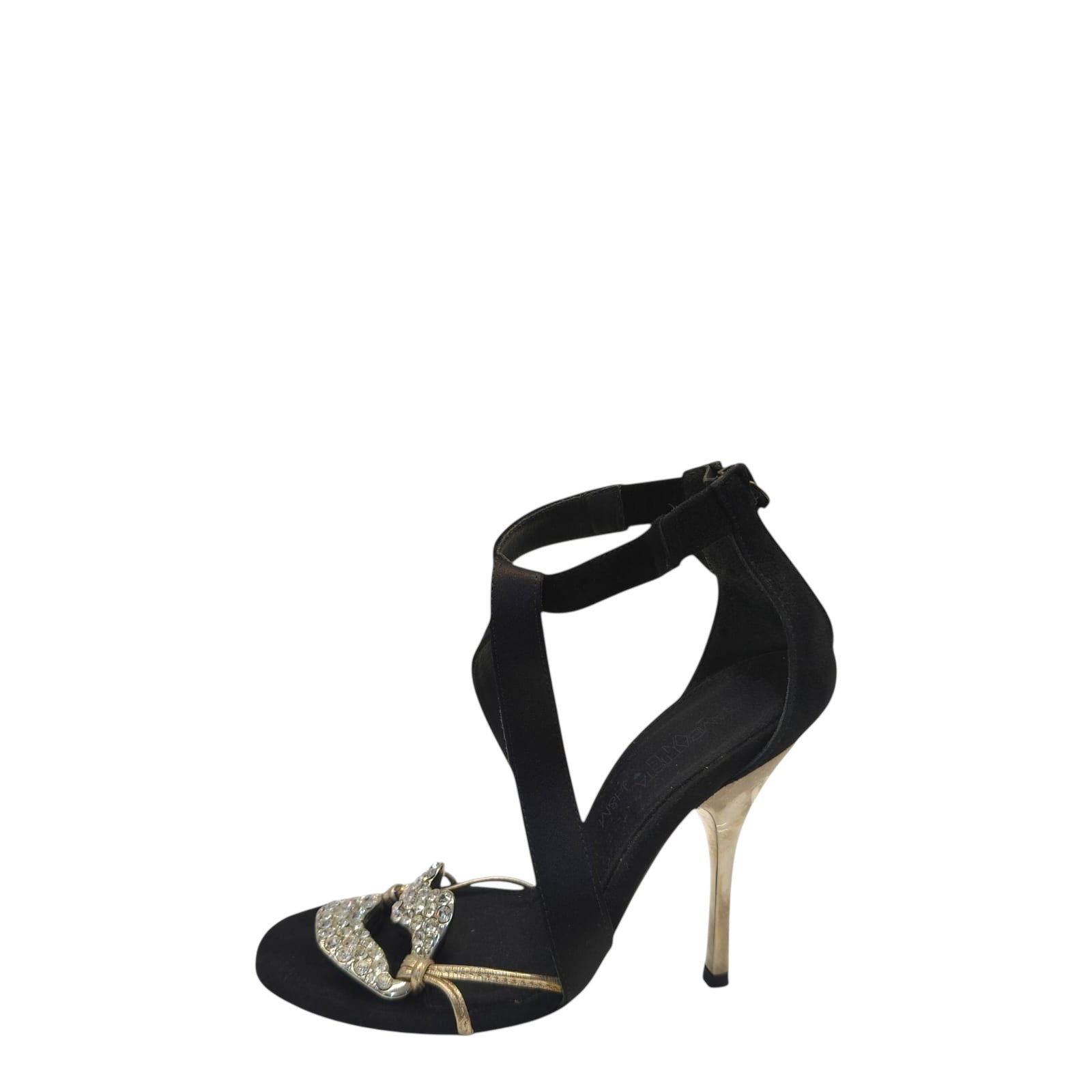 GIAMBATTISTA VALLI X H&M ZAPATOS TALLA Black Suede Heels EU 35