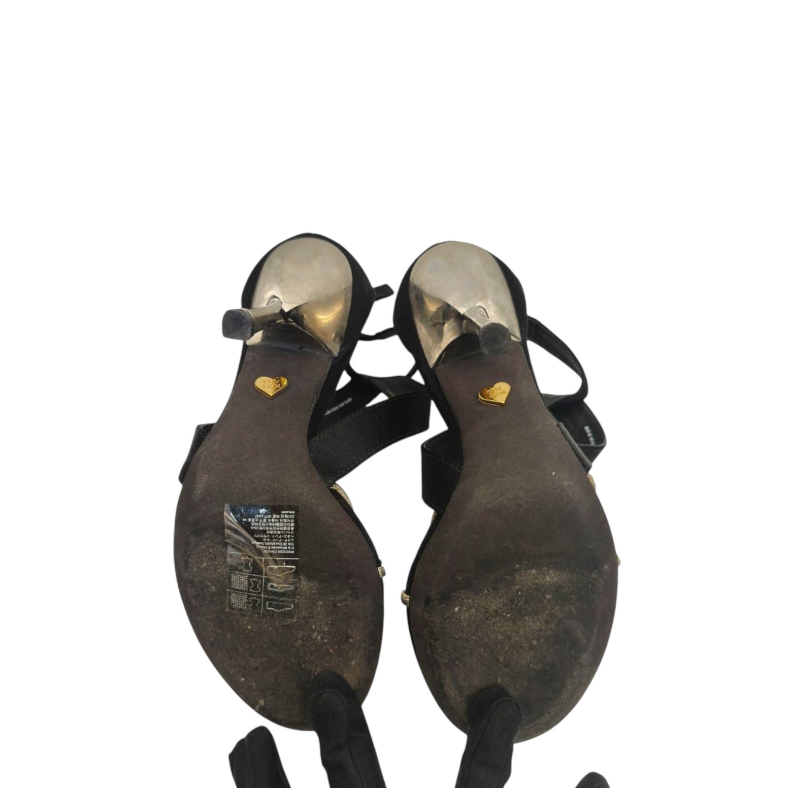 GIAMBATTISTA VALLI X H&M ZAPATOS TALLA Black Suede Heels EU 35