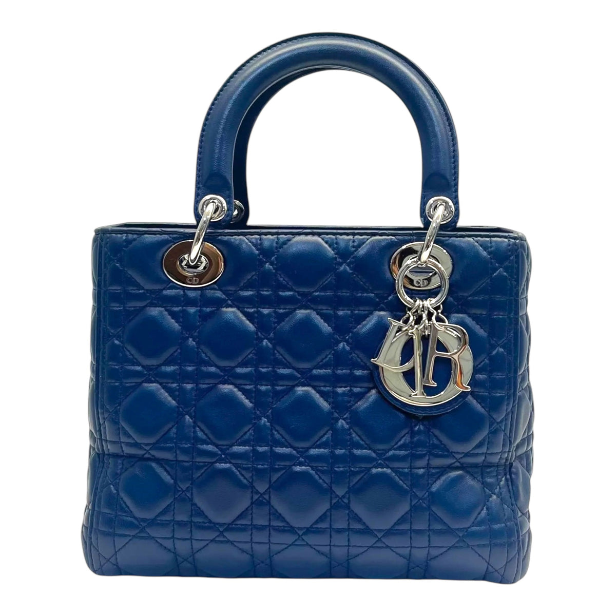 Christian Dior 2022 Cloud Blue Patent Leather Lady Dior